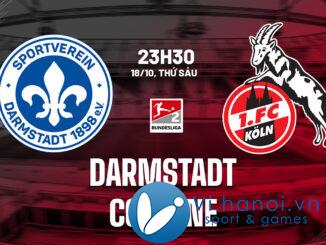 Soi kèo bóng đá Darmstadt vs Cologne 2 ngày hôm nay