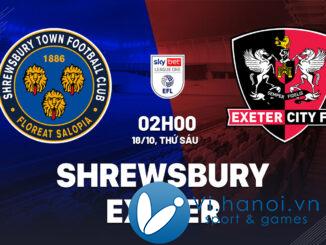 Dự đoán bóng đá trận Shrewsbury vs Exeter 3 hôm nay