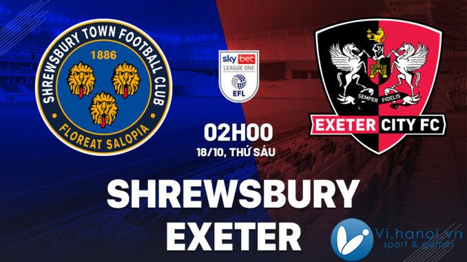 Dự đoán bóng đá trận Shrewsbury vs Exeter 3 hôm nay