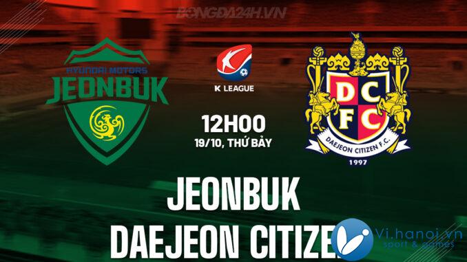 Jeonbuk vs Công dân Daejeon