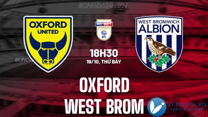 Oxford đấu với West Brom