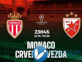 Soi kèo bóng đá hôm nay Monaco vs Crvena Zvezda Champions League