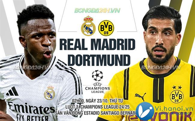 Real Madrid đấu với Dortmund