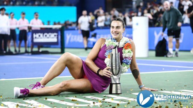 Sabalenka chiếm vị trí số một thế giới của Swiatek 

