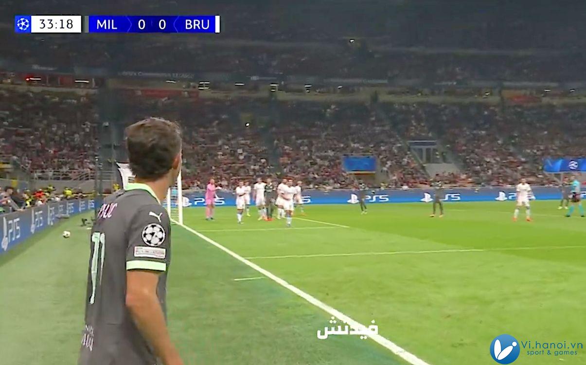 AC Milan 3-1 Đội trưởng Club Brugge Christian Pulisic 2