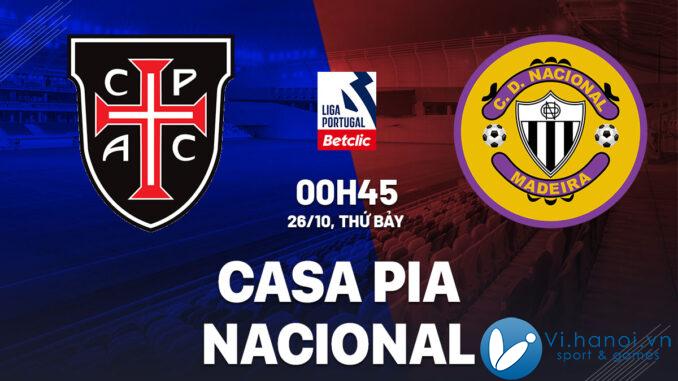 Dự đoán bóng đá Casa Pia vs Nacional vdqg hôm nay