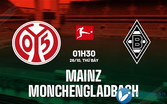 Dự đoán trận đấu Mainz vs Monchenladbach vdqg duc bundesliga hôm nay