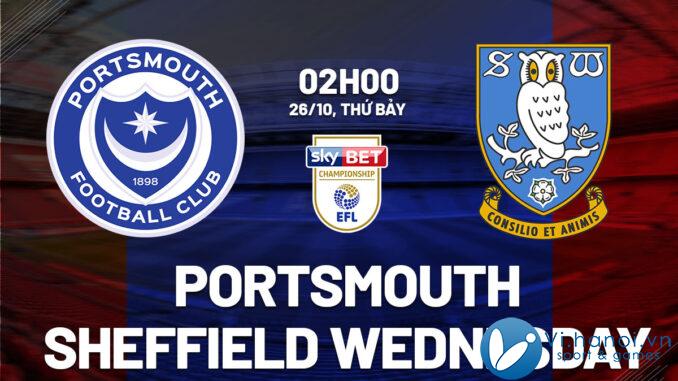 Dự đoán bóng đá Portsmouth vs Sheffield Wednesday giải vô địch Anh hay nhất hiện nay