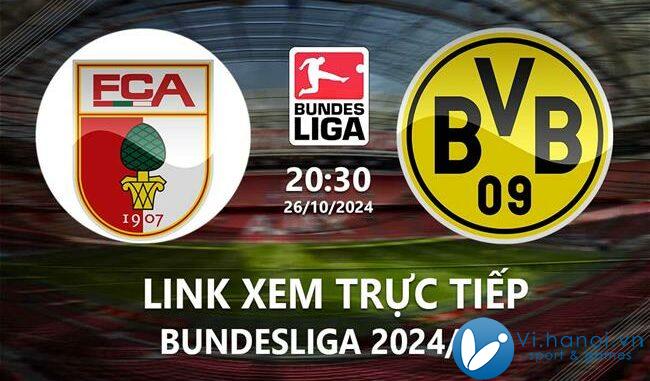 Link xem trực tiếp Augsburg vs Dortmund (Bundesliga 2024/25)