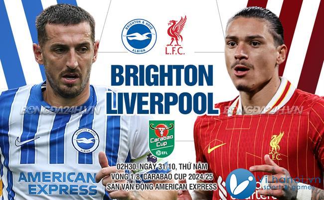 Brighton đấu với Liverpool