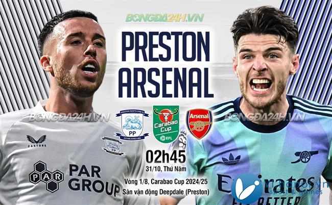 Preston đấu với Arsenal