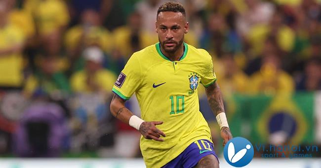 Neymar trong màu áo ĐT Brazil