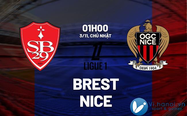 Dự đoán bóng đá Brest vs Nice vdqg phap ligue 1 hôm nay