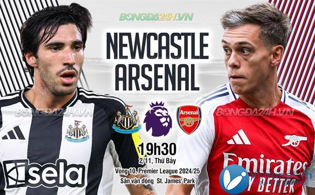 Newcastle đấu với Arsenal