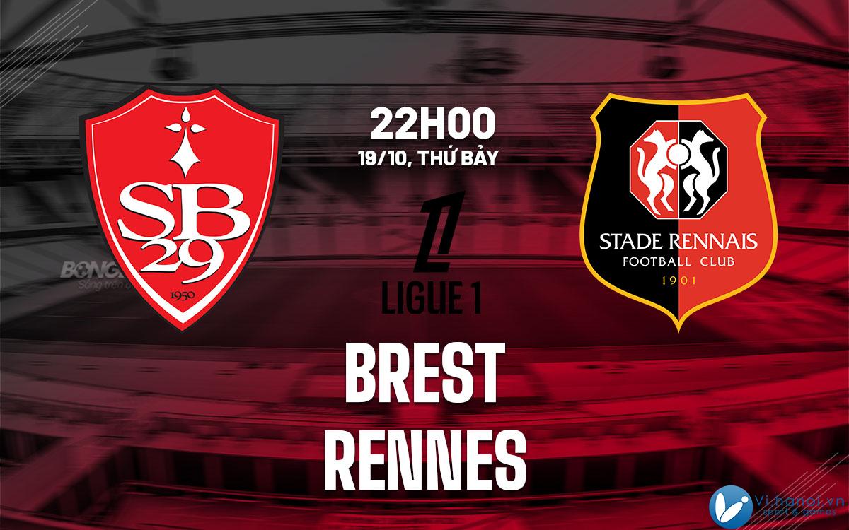 Soi kèo bóng đá Brest vs Rennes vdqg ligue 1 hôm nay