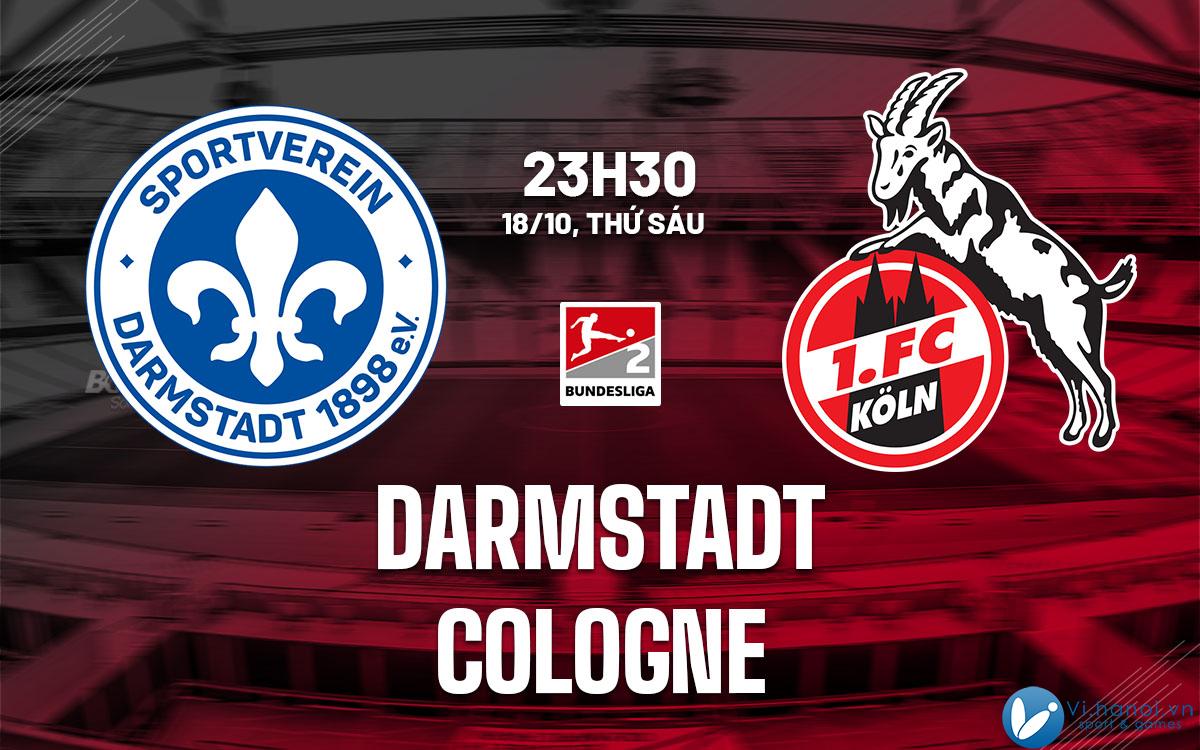 Soi kèo bóng đá Darmstadt vs Cologne 2 ngày hôm nay