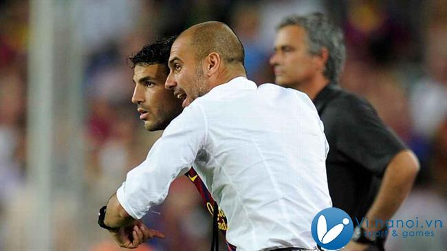 Fabregas Pep Guardiola