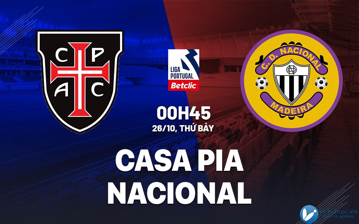 Dự đoán bóng đá Casa Pia vs Nacional vdqg hôm nay