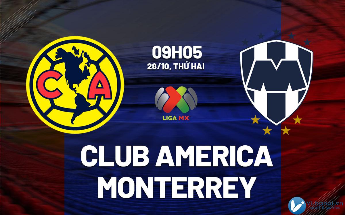 Dự đoán bóng đá Club America vs Monterrey vdqg mexico hôm nay