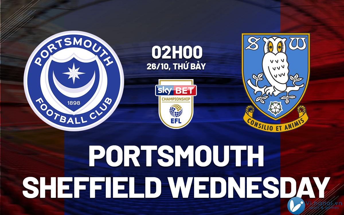 Dự đoán bóng đá Portsmouth vs Sheffield Wednesday giải vô địch Anh hay nhất hiện nay