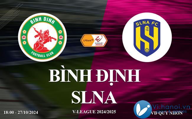 Link xem trực tiếp Bình Định vs SLNA (V-League 2024/25)