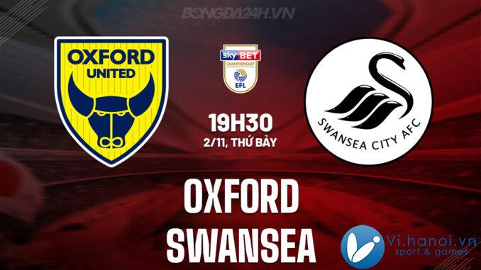 Oxford United đấu với Swansea