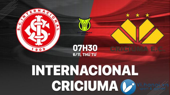 Nhận định bóng đá Internacional vs Criciuma vdqg Brazil hôm nay