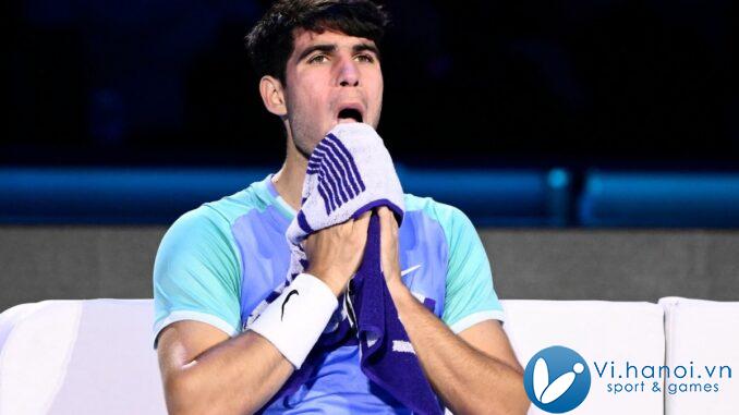 Alcaraz có nguy cơ bị loại khỏi ATP Finals vì khó thở 

