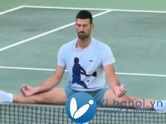 Khoảnh khắc thiền trên lưới của Djokovic gây sốt