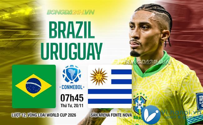 Brazil đấu với Uruguay