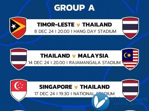 Thái Lan khai mạc ASEAN Cup 2024 tại Hang Day 1