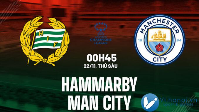 Dự đoán bóng đá Hammarby vs Man City Champions League hôm nay