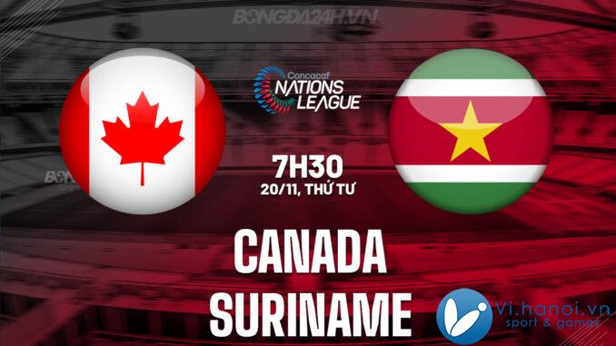 Canada vs Suriname