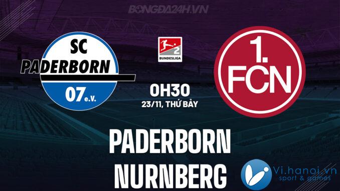 Paderborn đấu với Nurnberg