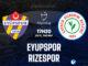 Eyupspor vs Rizespor