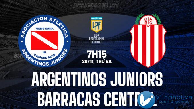 Argentinos Juniors vs Barracas Central