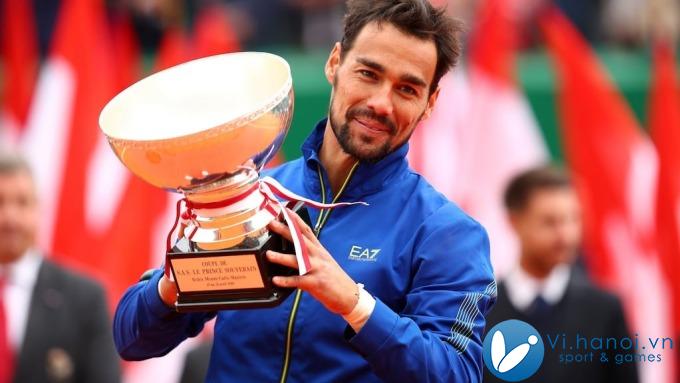 Fognini nâng cao danh hiệu tại Rome Masters 2019. Ảnh: Reuters