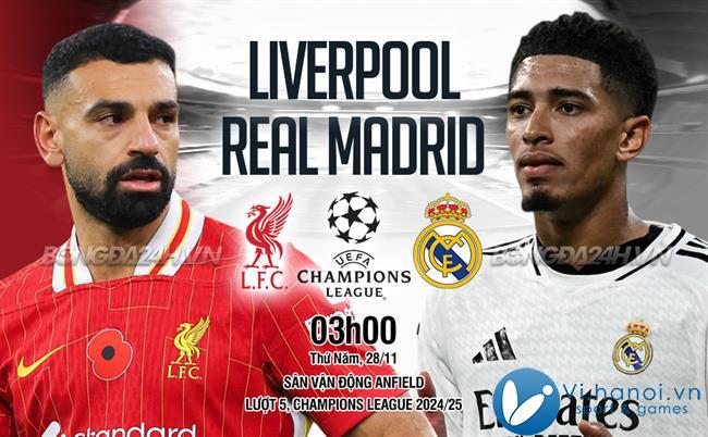 Liverpool đấu với Real Madrid