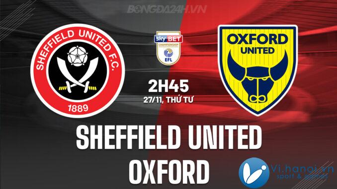 Sheffield United đấu với Oxford