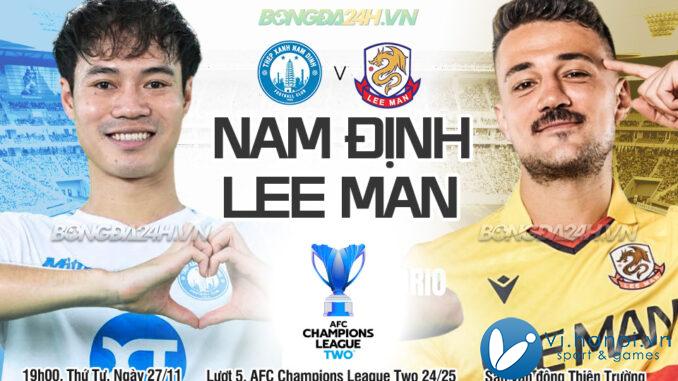 Nhan Đình Nam Định vs Lee Man