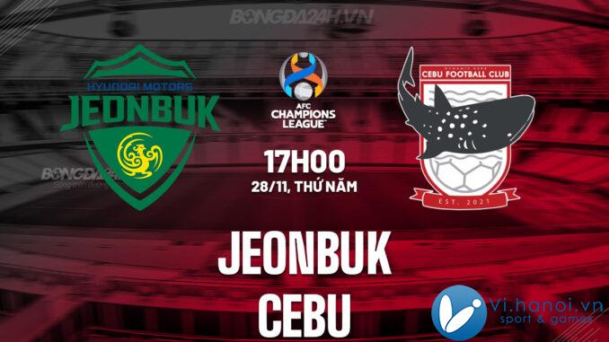 Jeonbuk đấu với Herb Cebu