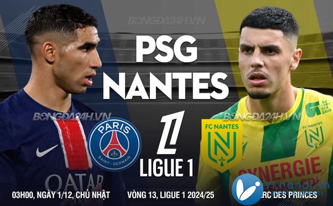 PSG đấu với Nantes