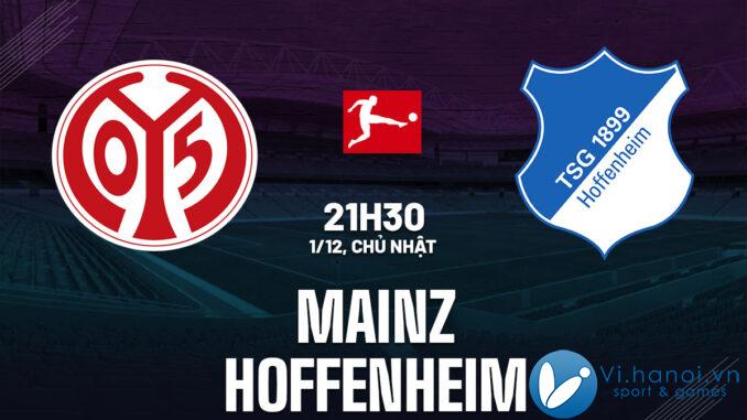 Soi kèo bóng đá Mainz vs Hoffenheim vdqg duc bundesliga hôm nay