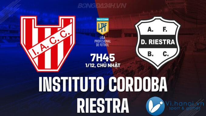 Học viện Cordoba vs Riestra