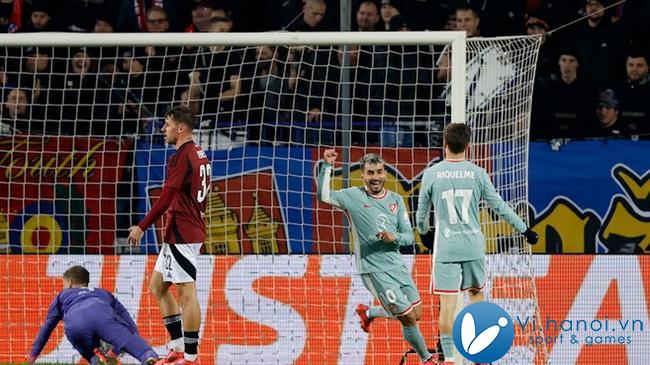 Atletico Madrid đánh bại Sparta Praha với tỷ số 6-0.