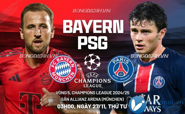 Bayern Munich đấu với PSG