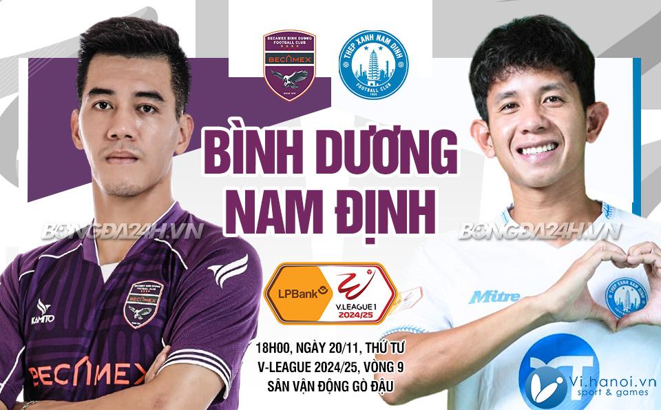 Bình Dương vs Nam Định