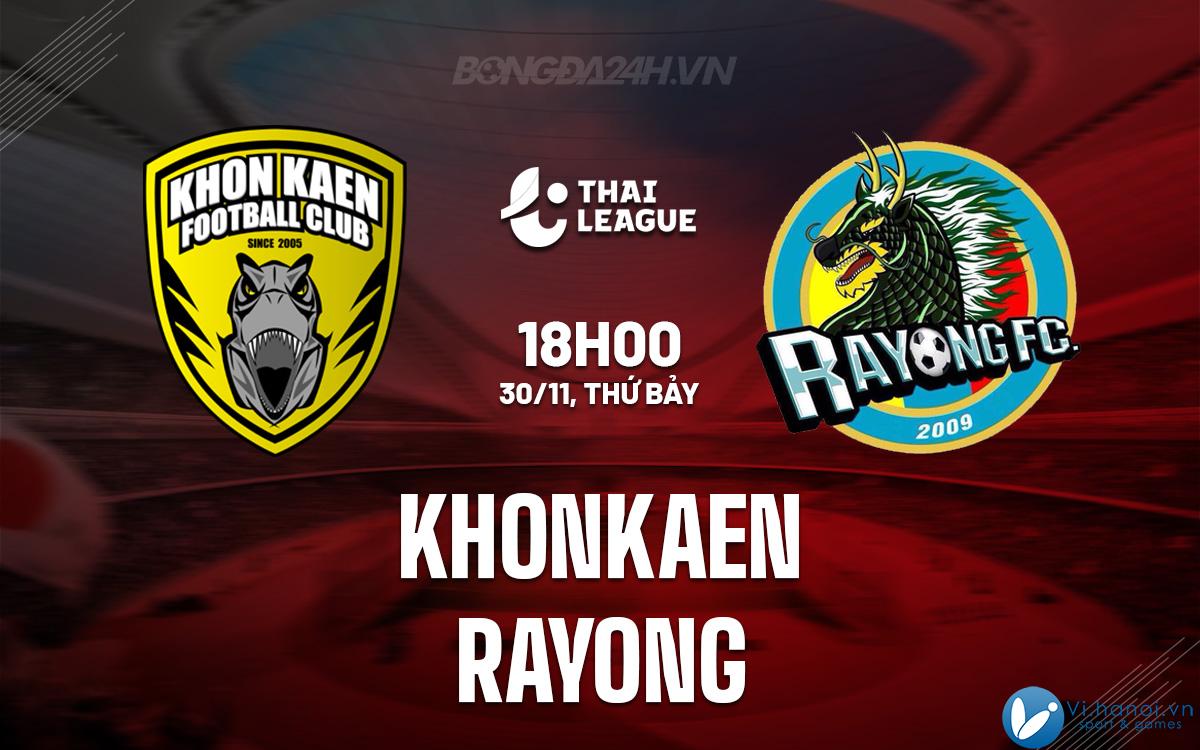 Khonkaen vs Rayong