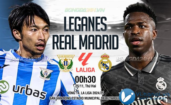 Leganes đấu với Real Madrid