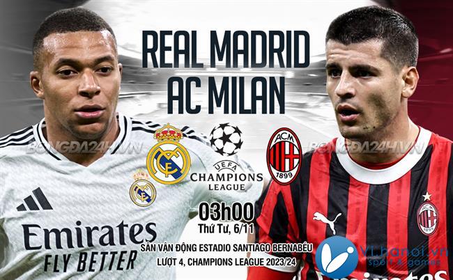 Real Madrid đấu với AC Milan